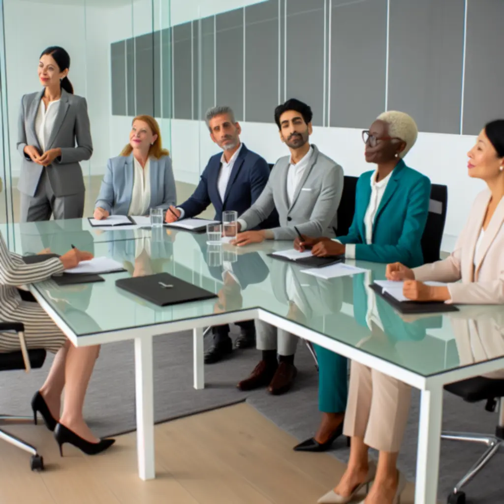 Üzleti angolóra modern irodai környezetben.