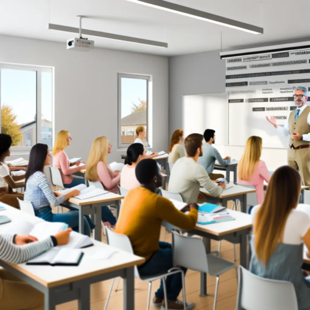 Modern angolóra, aktívan részt vevő diákokkal a English Pro Academy-ben.